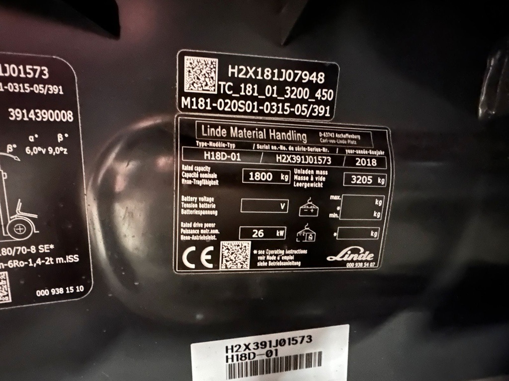 Linde H18D Diesel Gabelstapler 3150mm Hub. 2018 Stapler 7