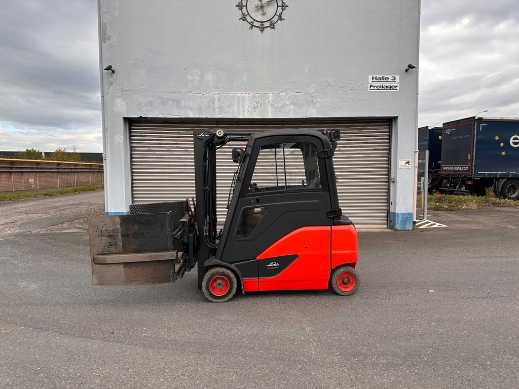 Linde E20PHL Elektro Gabelstapler Ballen Klammer Gabel Stapler 2