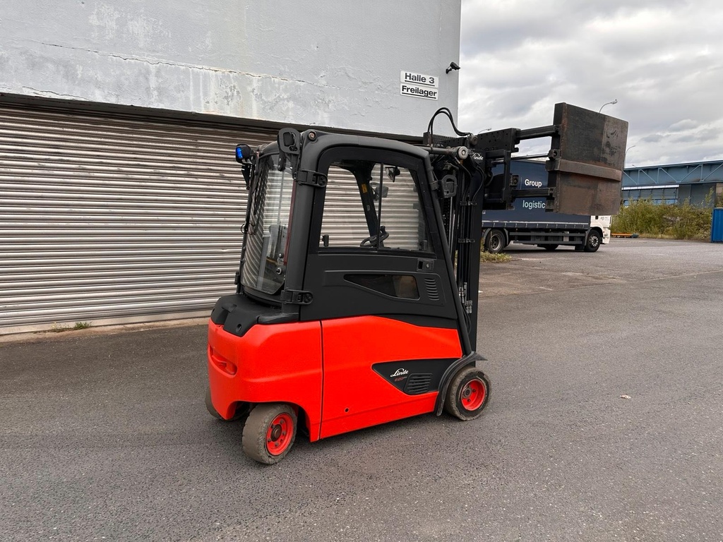 Linde E20PHL Elektro Gabelstapler Ballen Klammer Gabel Stapler 7