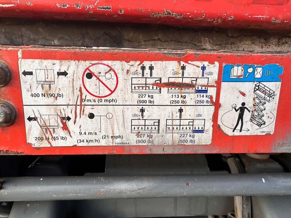 Scheren Hebebühne Sky Jack Steiger 5,8m Arbeitsbühne10