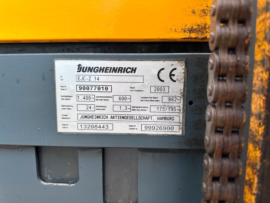 Jungheinrich EJC Z 1400kg Hochhubwagen Ameise Initialhub 2500mm15