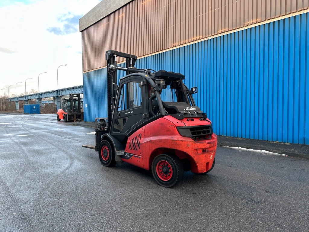 Linde H50T-02/ 600 Gas Stapler 4100mm Hub Zinkenversteller 6