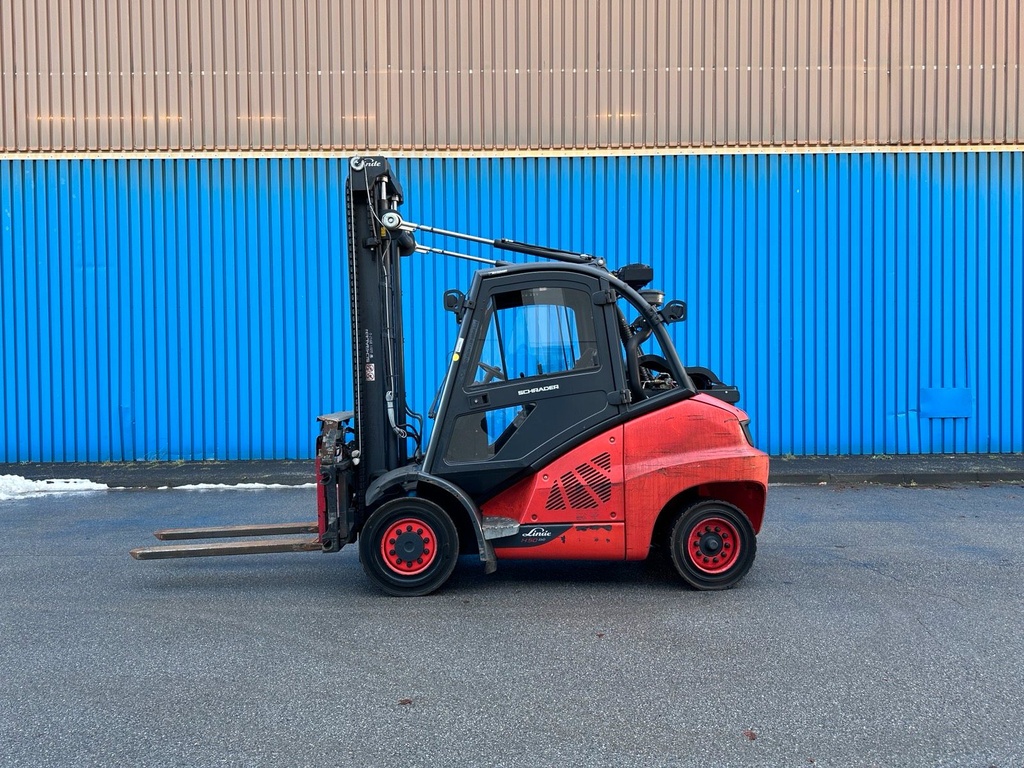Linde H50T-02/ 600 Gas Stapler 4100mm Hub Zinkenversteller 7