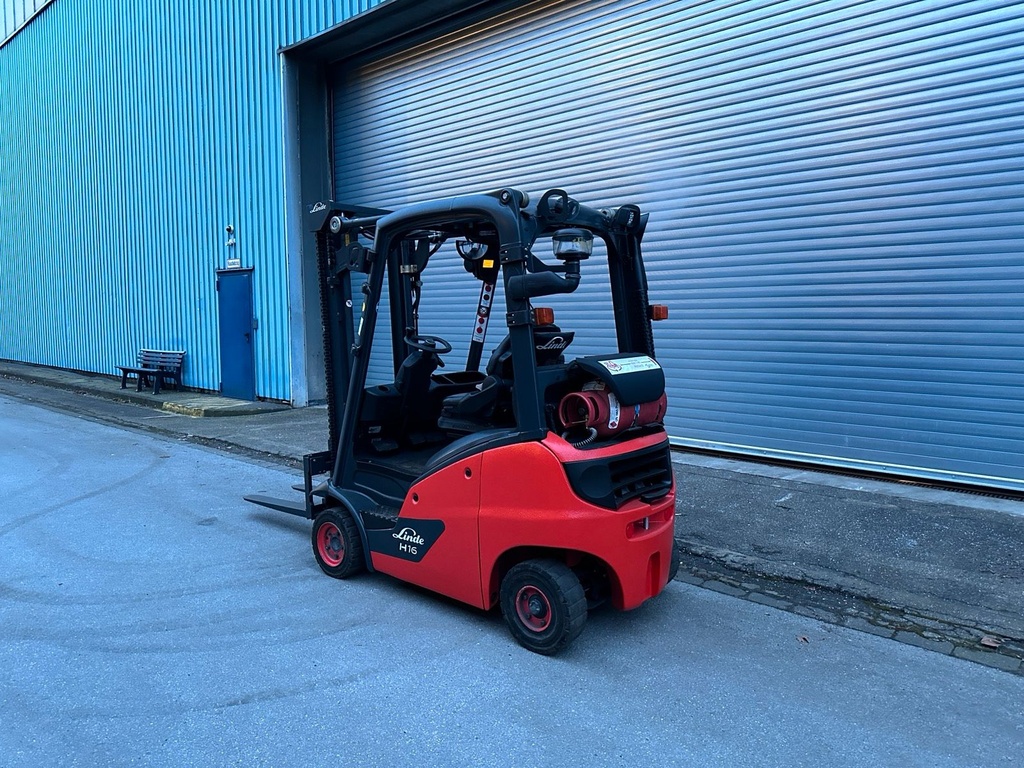 Linde H16T-01 Gas Gabelstapler 3150mm Hub Treibgas Stapler3