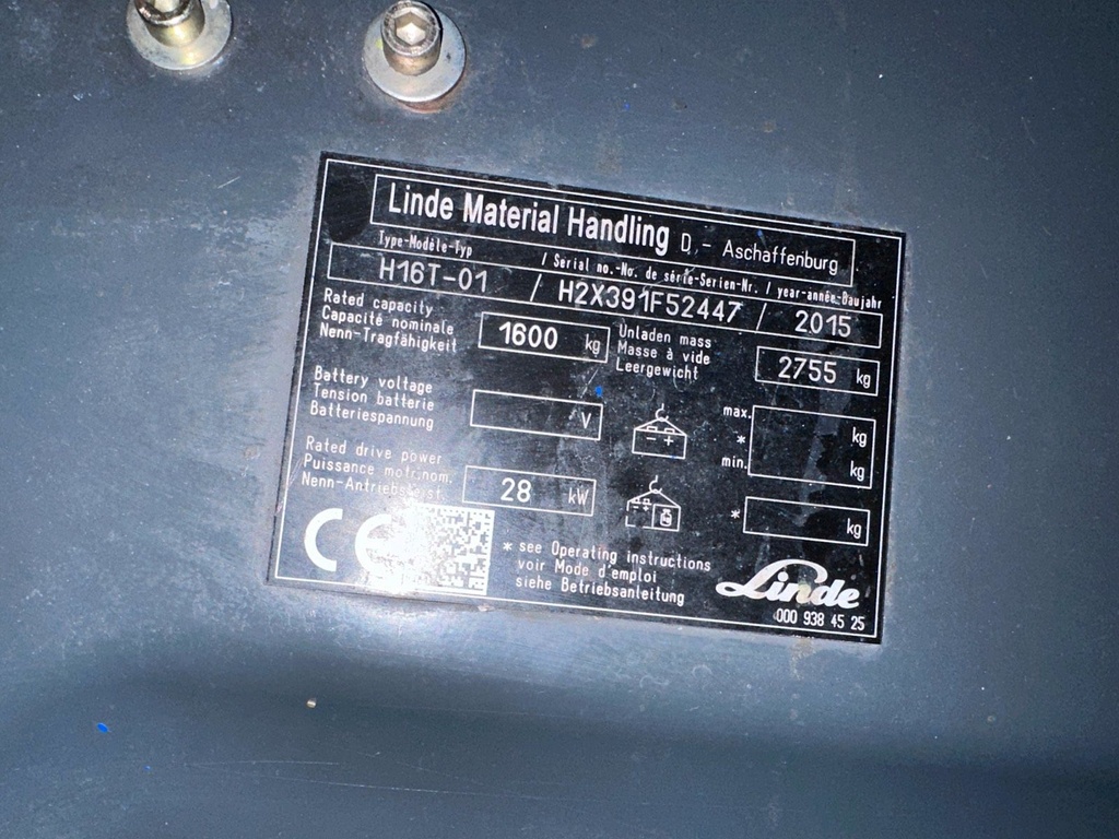 Linde H16T-01 Gas Gabelstapler 3150mm Hub Treibgas Stapler10