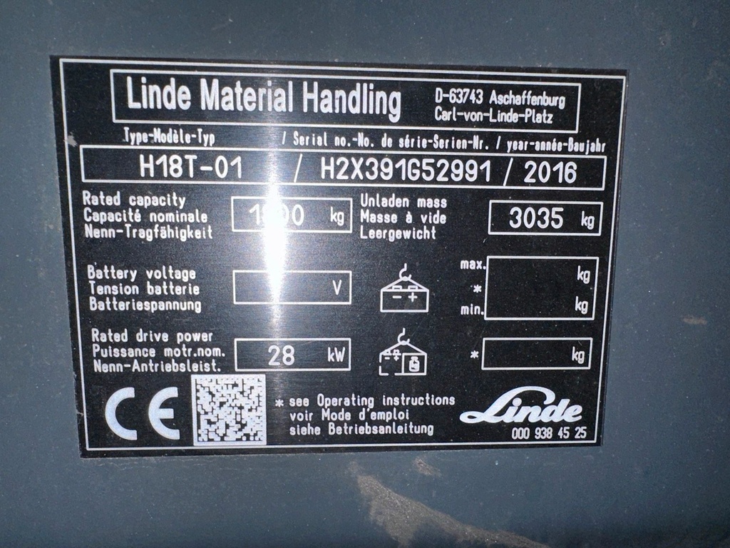 Linde H18T-01 Triplex 4620mm Hub Gas Gabelstapler 1,8t 11