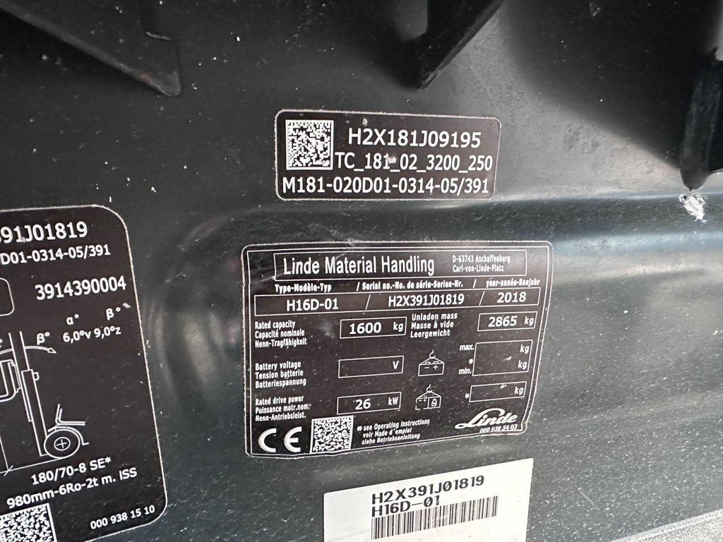Linde H16D Diesel Gabelstapler mit Drehgerät Duplex 11