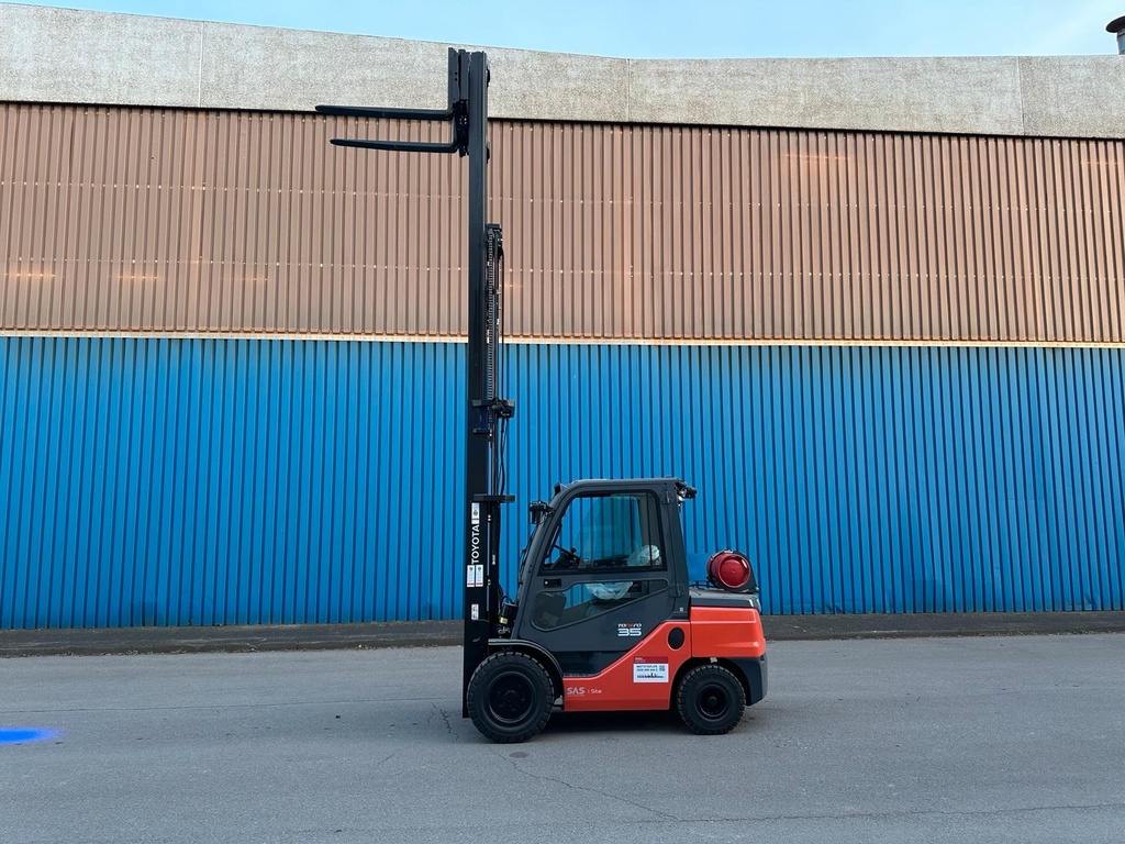 Toyota 3,5t Gas Gabelstapler 5500mm Triplex Voll 13