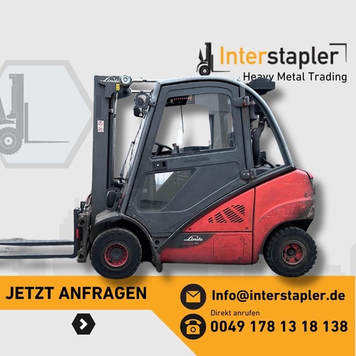 [R0509] Linde H25D-02 Triplex 4715mm Hub Diesel Gabelstapler 