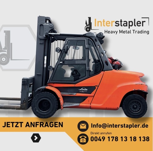 [R0053] Linde H80T -03/ 1100 8000kg Gabelstapler Gas Stapler 2017